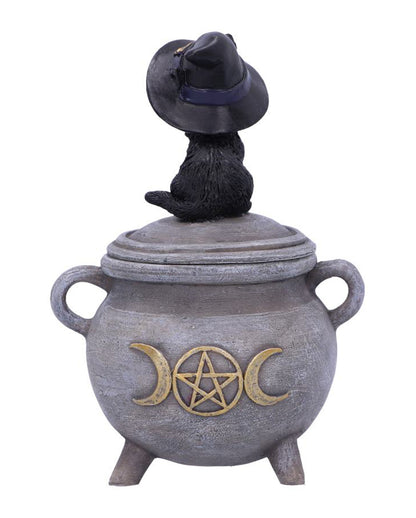 Hexenkätzchen mit Hexenkessel Box 14cm