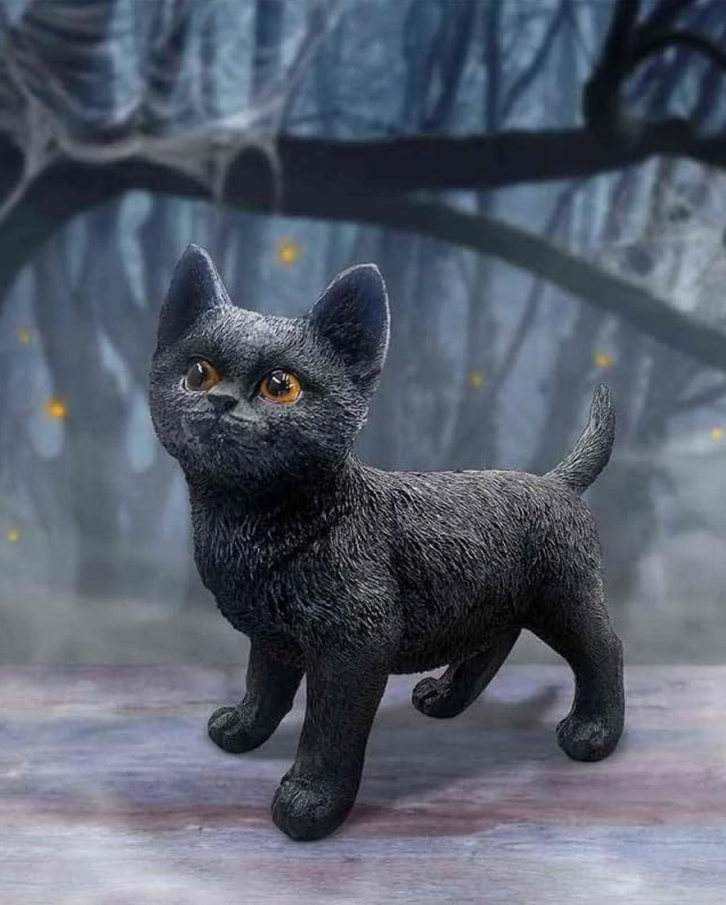 Schwarze Katzenfigur "Charmed Companion" 20cm