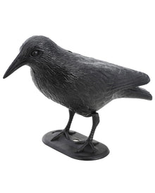 Lebensgroße Krähe aus Kunststoff 31cm