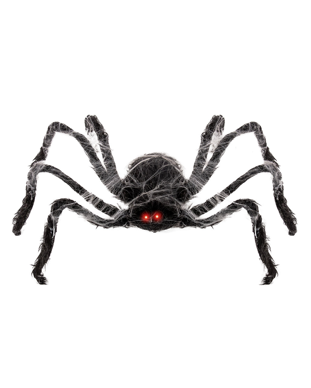 Schwarze Laufende Spinne mit Licht & Sound 99cm Ø