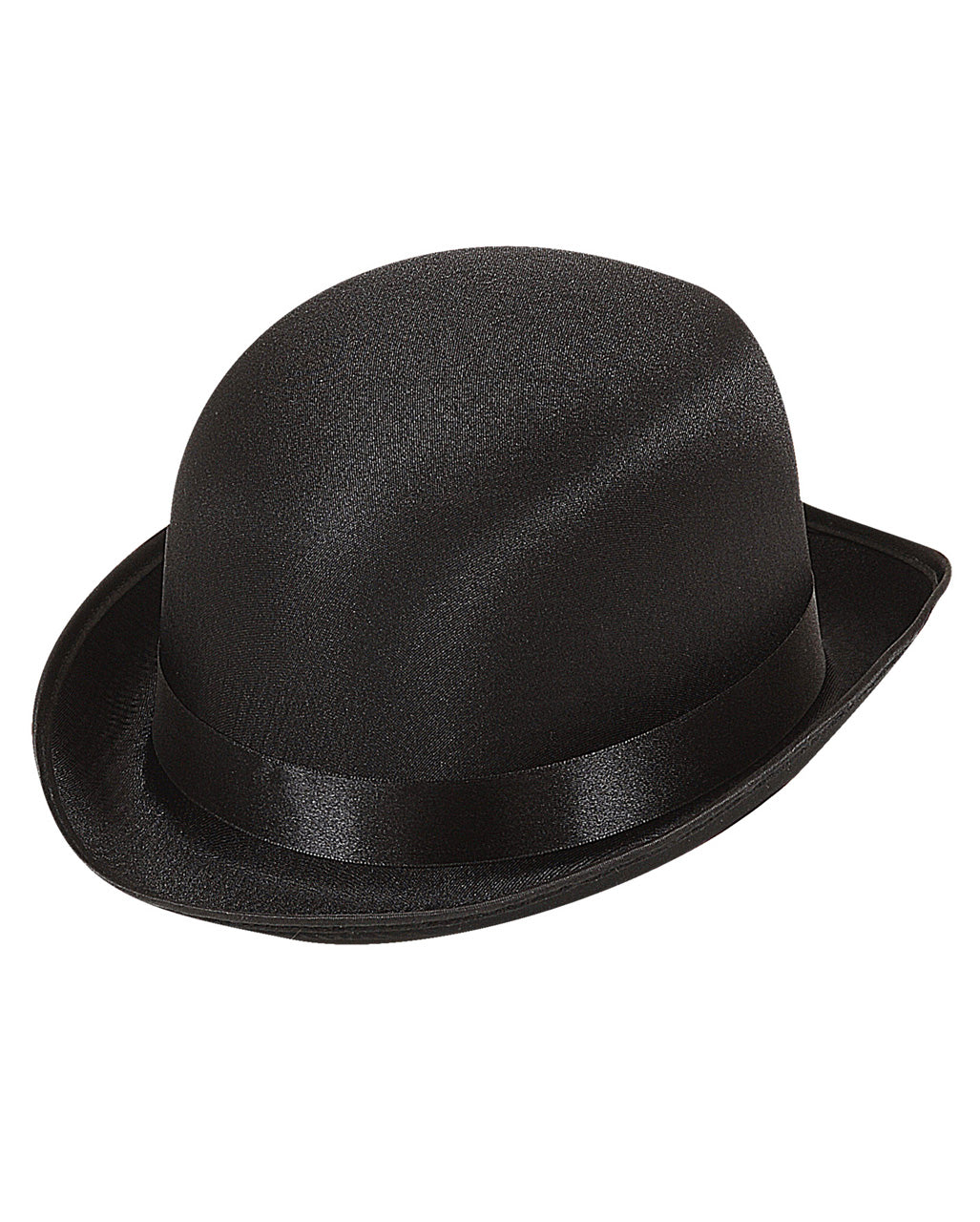 Schwarze Satin Melone Charlie