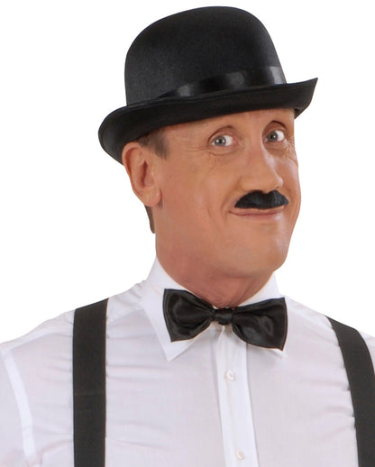 Schwarze Satin Melone Charlie