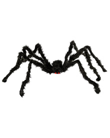 Schwarze Riesenspinne mit Rot Leuchtenden Augen 128cm
