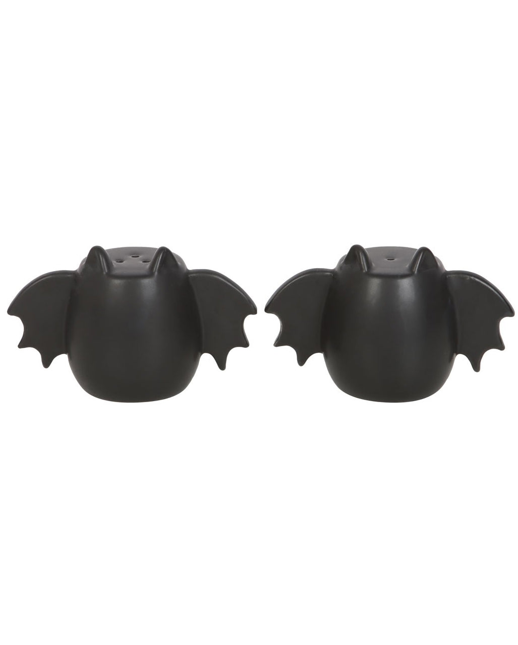 Black Salt & Pepper Shakers With Bat Wings 2 Pcs.
