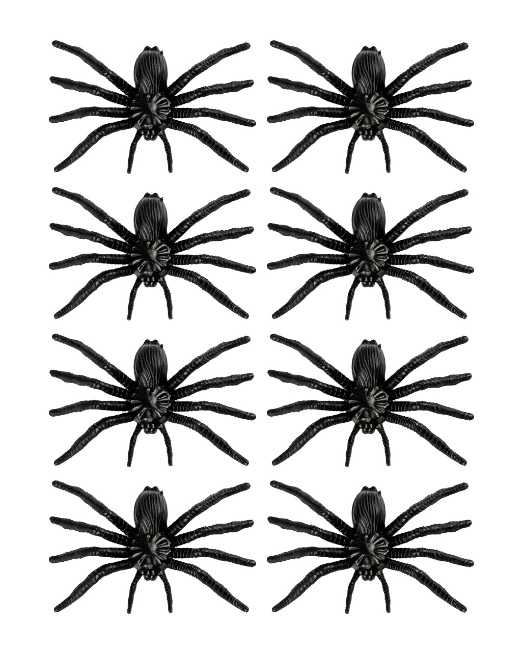 Black Spiders 8 Pcs.