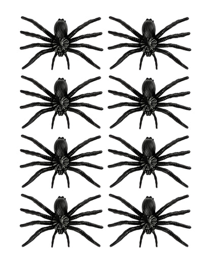 Black Spiders 8 Pcs.