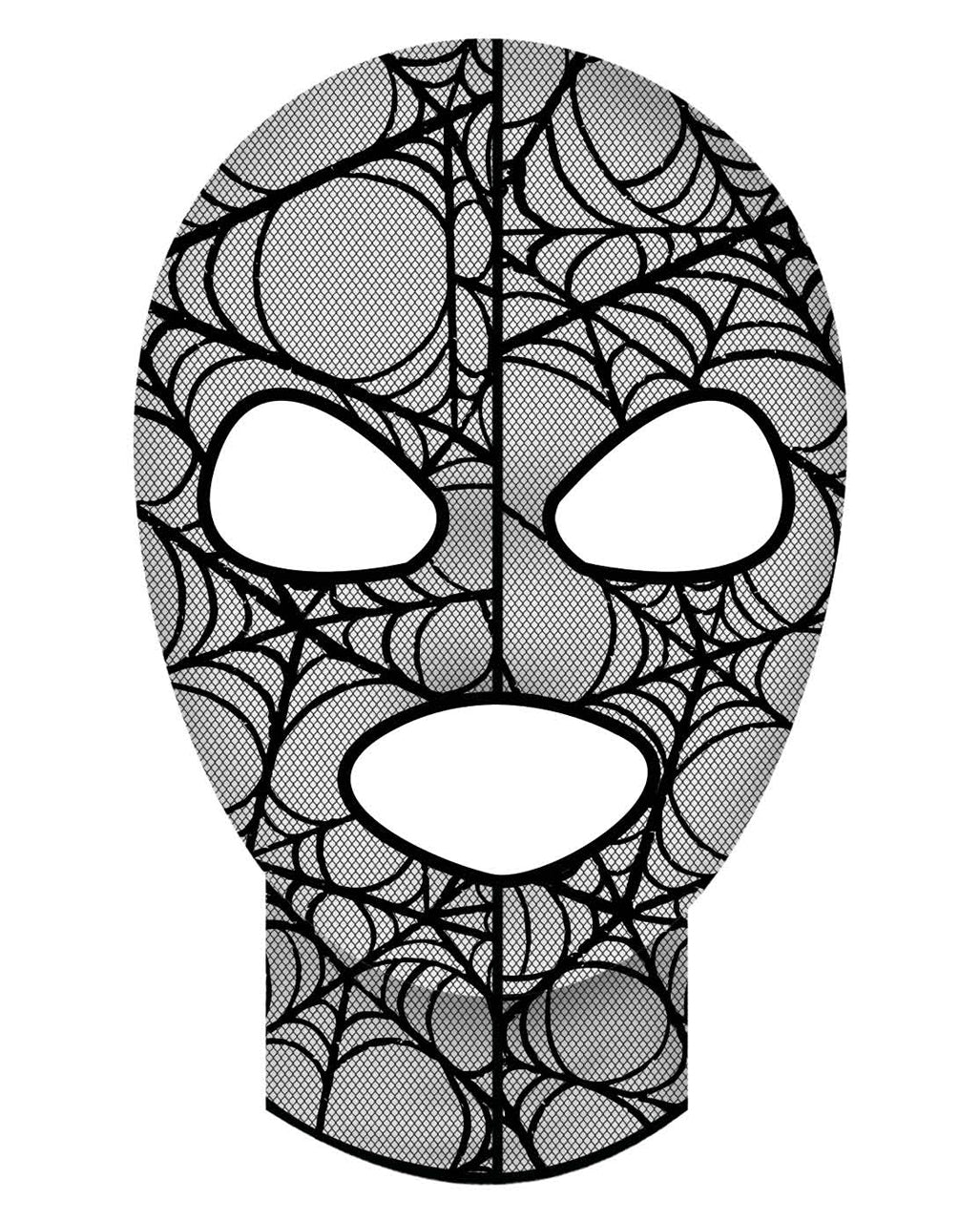 Black Spider Web Lace Hood