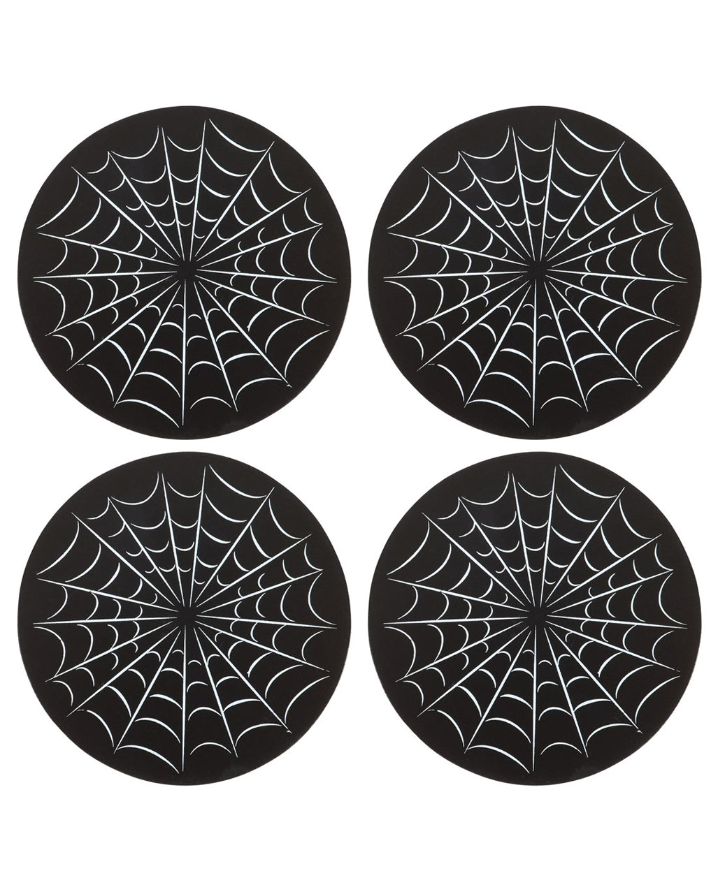 Posavasos Telaraña Negro 4 Uds.