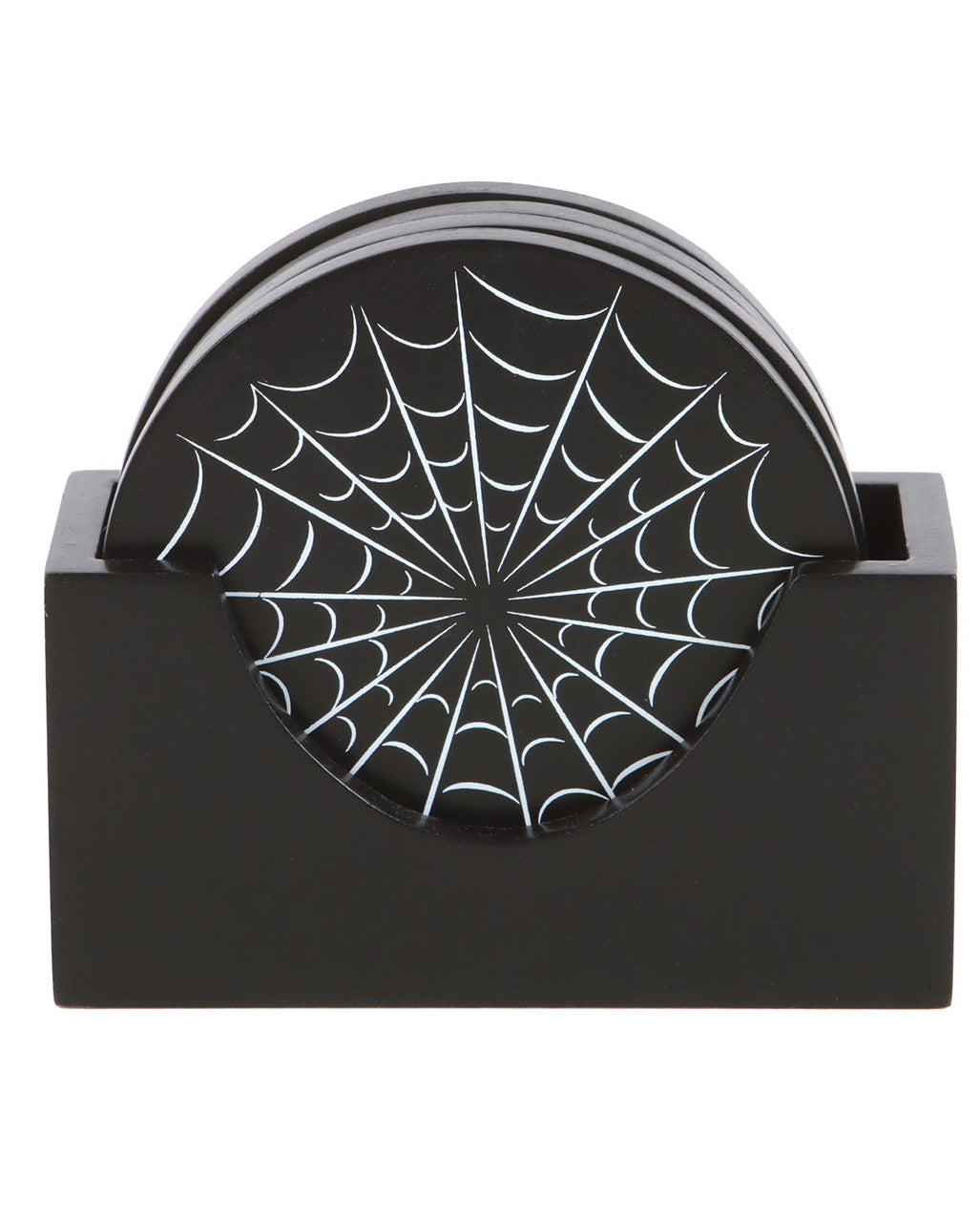 Posavasos Telaraña Negro 4 Uds.