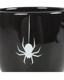 Schwarze Teetasse mit Spinne 11cm