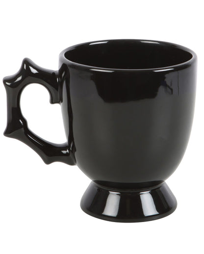 Schwarze Teetasse mit Spinne 11cm