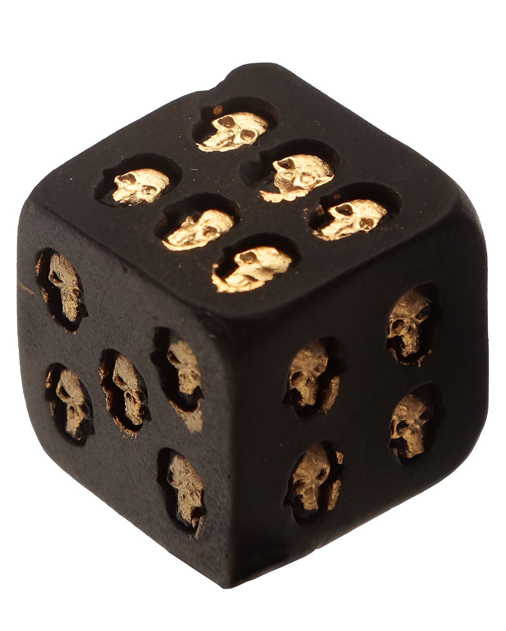 Black Skull Dice - Set Of 2