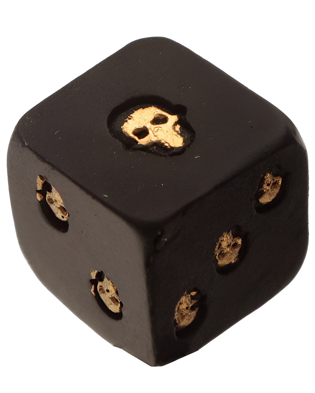 Black Skull Dice - Set Of 2
