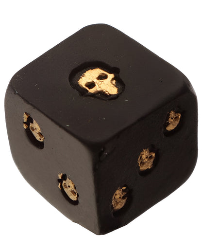 Black Skull Dice - Set Of 2