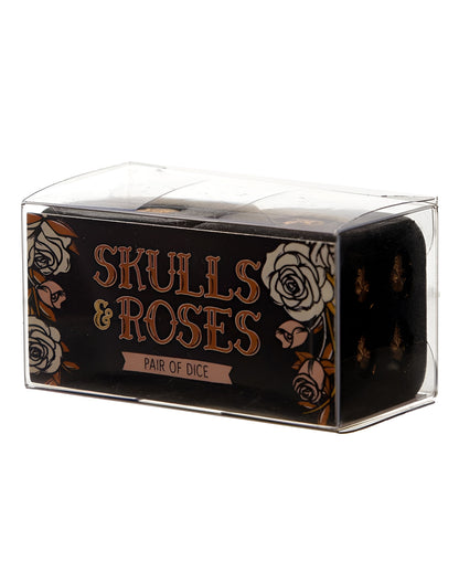 Black Skull Dice - Set Of 2