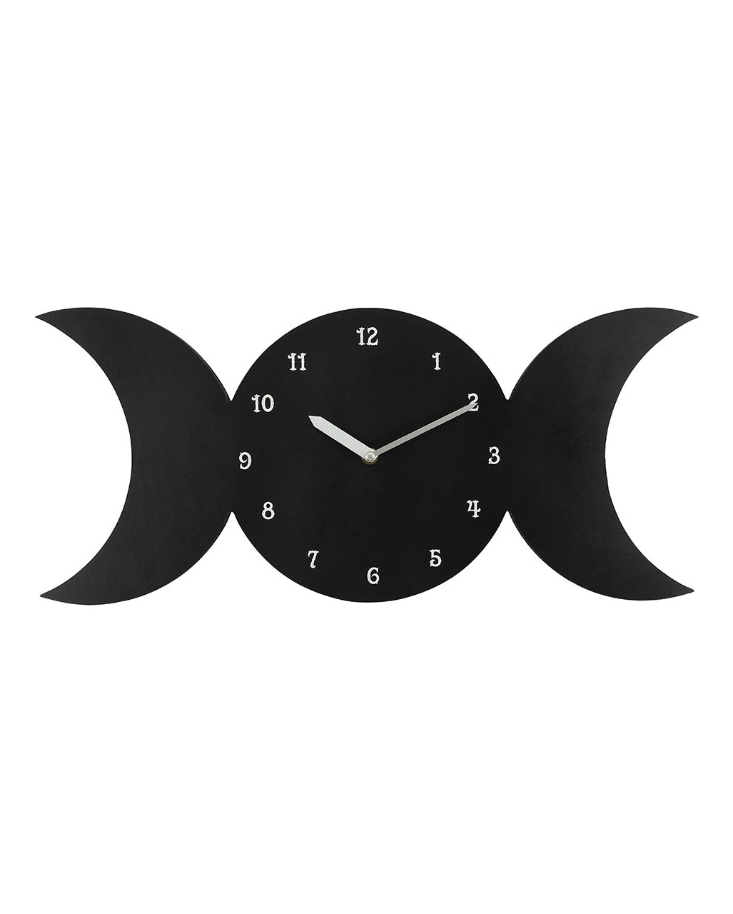 Black Triple Moon Wall Clock