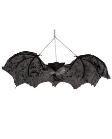 Schwarze Vampir Fledermaus mit Fetzenflügel 60cm