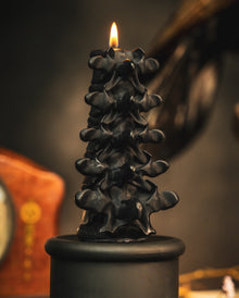 Schwarze Wirbelsäulenkerze 13cm