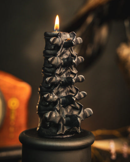 Schwarze Wirbelsäulenkerze 13cm