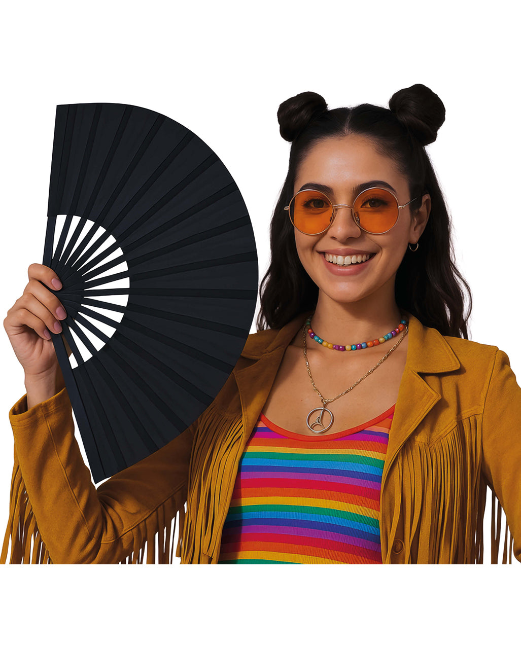 Black Fan 60x30cm