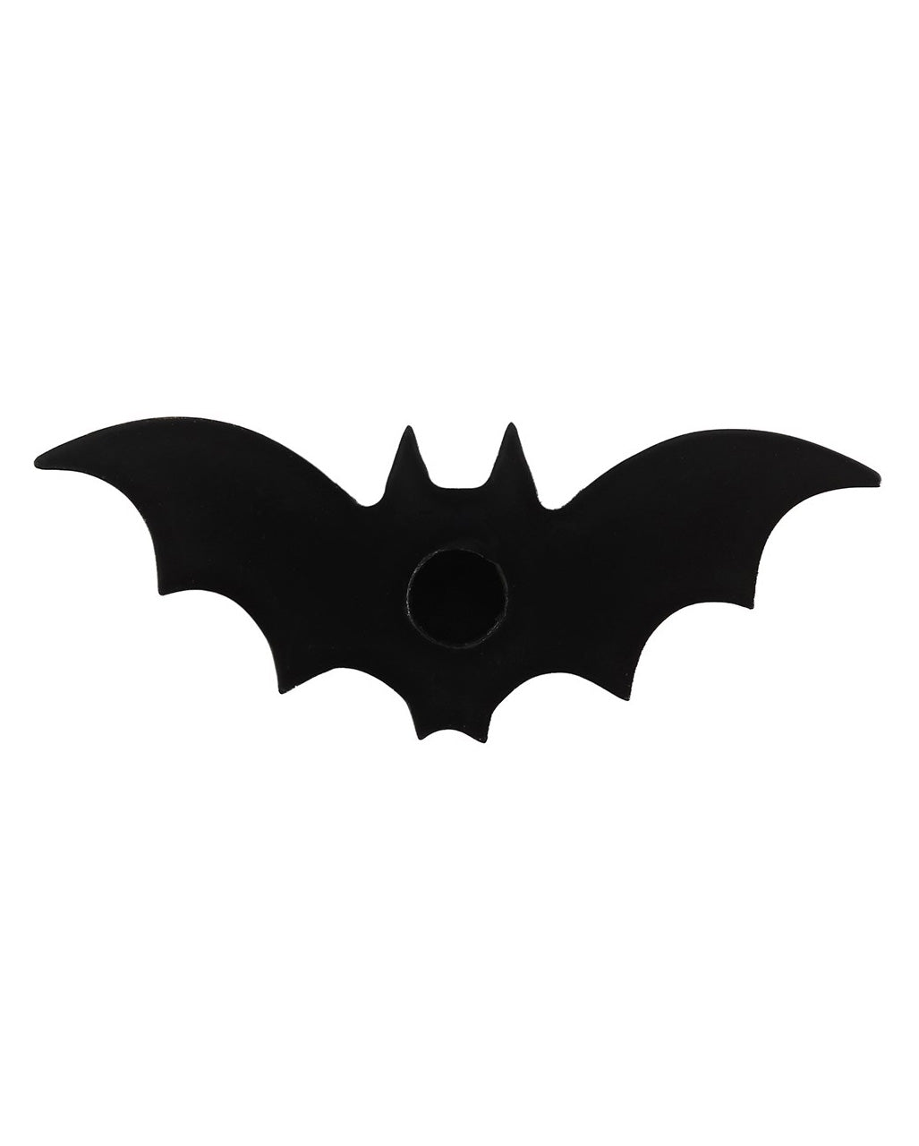 Schwarzer Fledermaus Kerzenständer