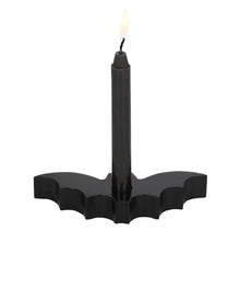 Schwarzer Fledermaus Kerzenständer