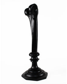 Schwarzer Gelenkknochen Kerzenhalter 34cm