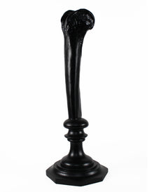 Schwarzer Gelenkknochen Kerzenhalter 34cm