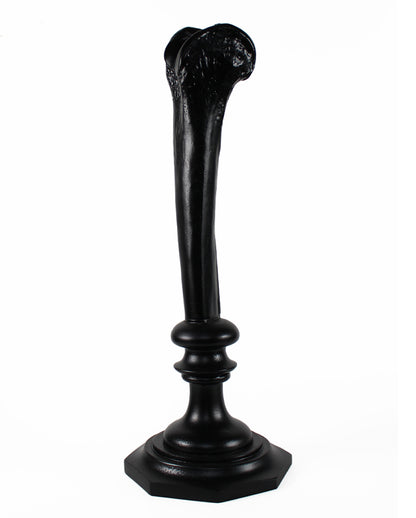 Schwarzer Gelenkknochen Kerzenhalter 34cm