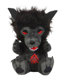 Schwarzer Werwolf aus Plüsch 20cm