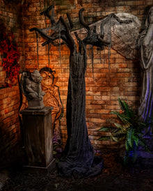 Black Halloween Ghost Tree 260cm