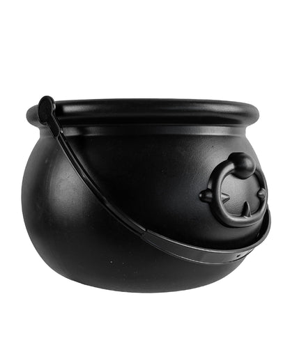 Black Witch's Cauldron With Handle 18cm Ø