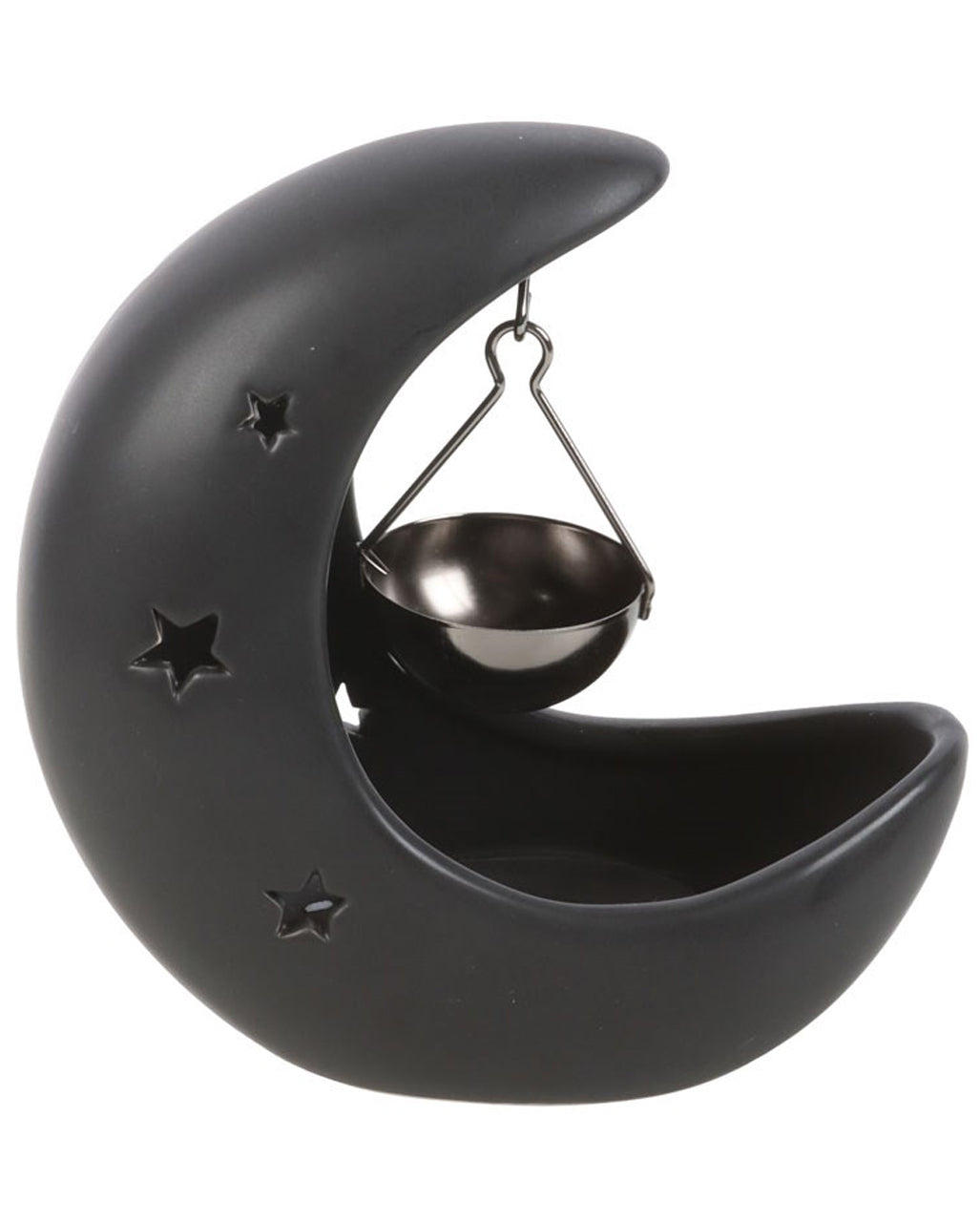 Black Mystic Half-Moon Aroma Lamp