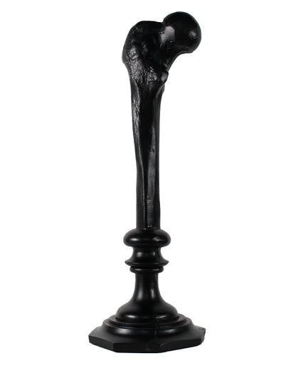 Schwarzer Oberschenkelknochen Kerzenhalter 34cm