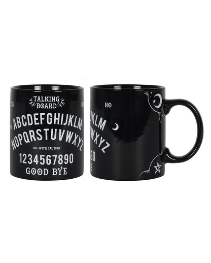 Schwarzer Ouija Brett Kaffeebecher