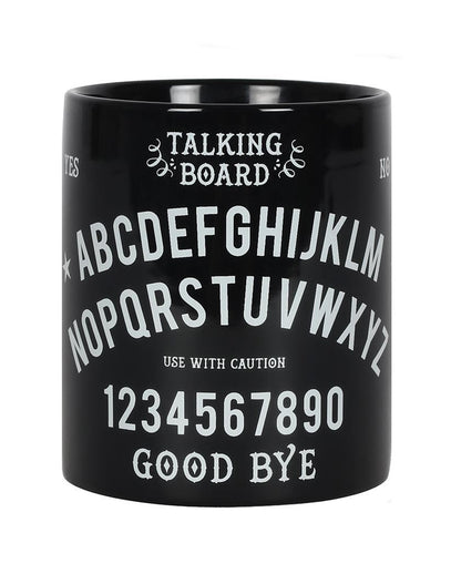 Schwarzer Ouija Brett Kaffeebecher