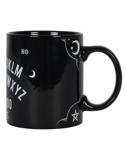 Schwarzer Ouija Brett Kaffeebecher