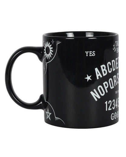 Schwarzer Ouija Brett Kaffeebecher