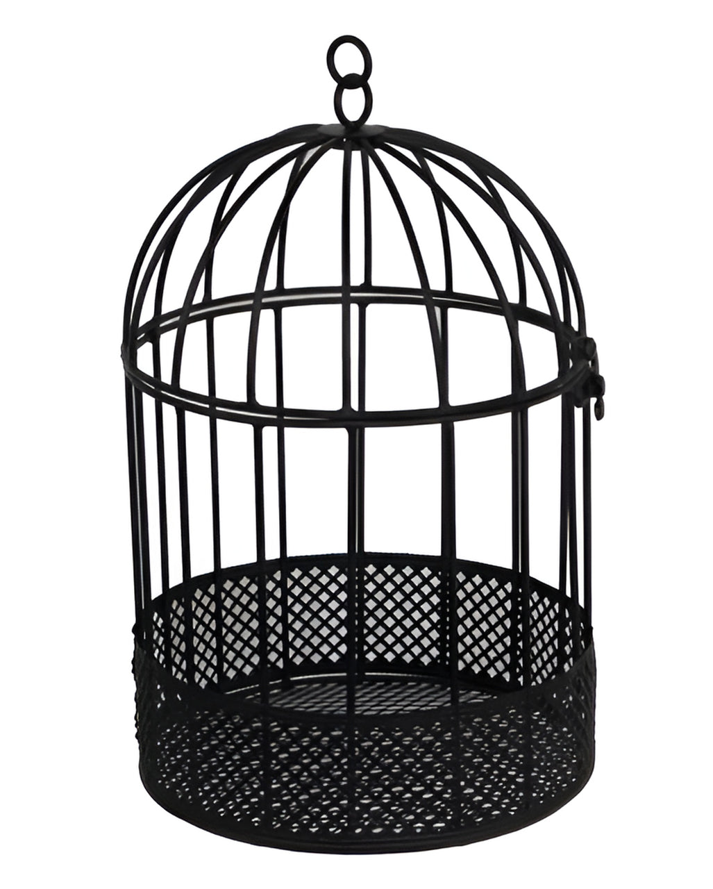 Schwarzer Metall Vogelkäfig 26cm