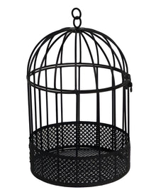 Schwarzer Metall Vogelkäfig 26cm