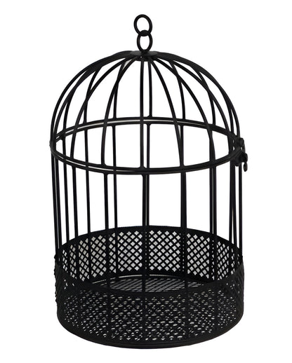 Schwarzer Metall Vogelkäfig 26cm