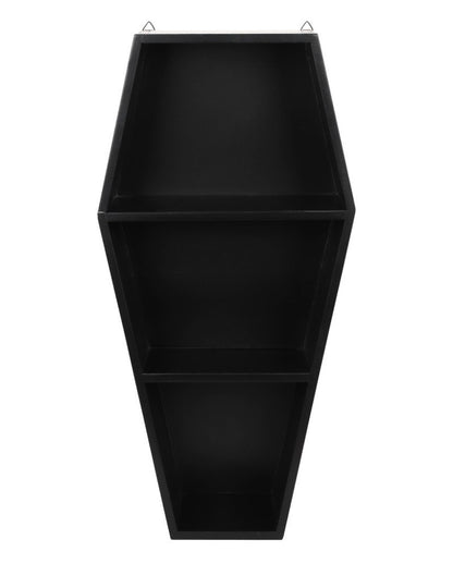 Black Gothic Coffin Shelf 50cm