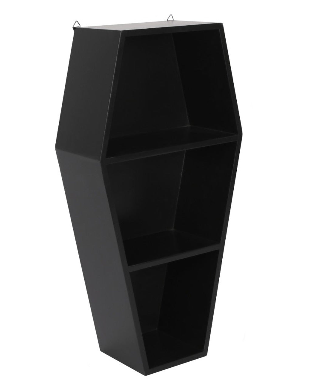 Black Gothic Coffin Shelf 50cm