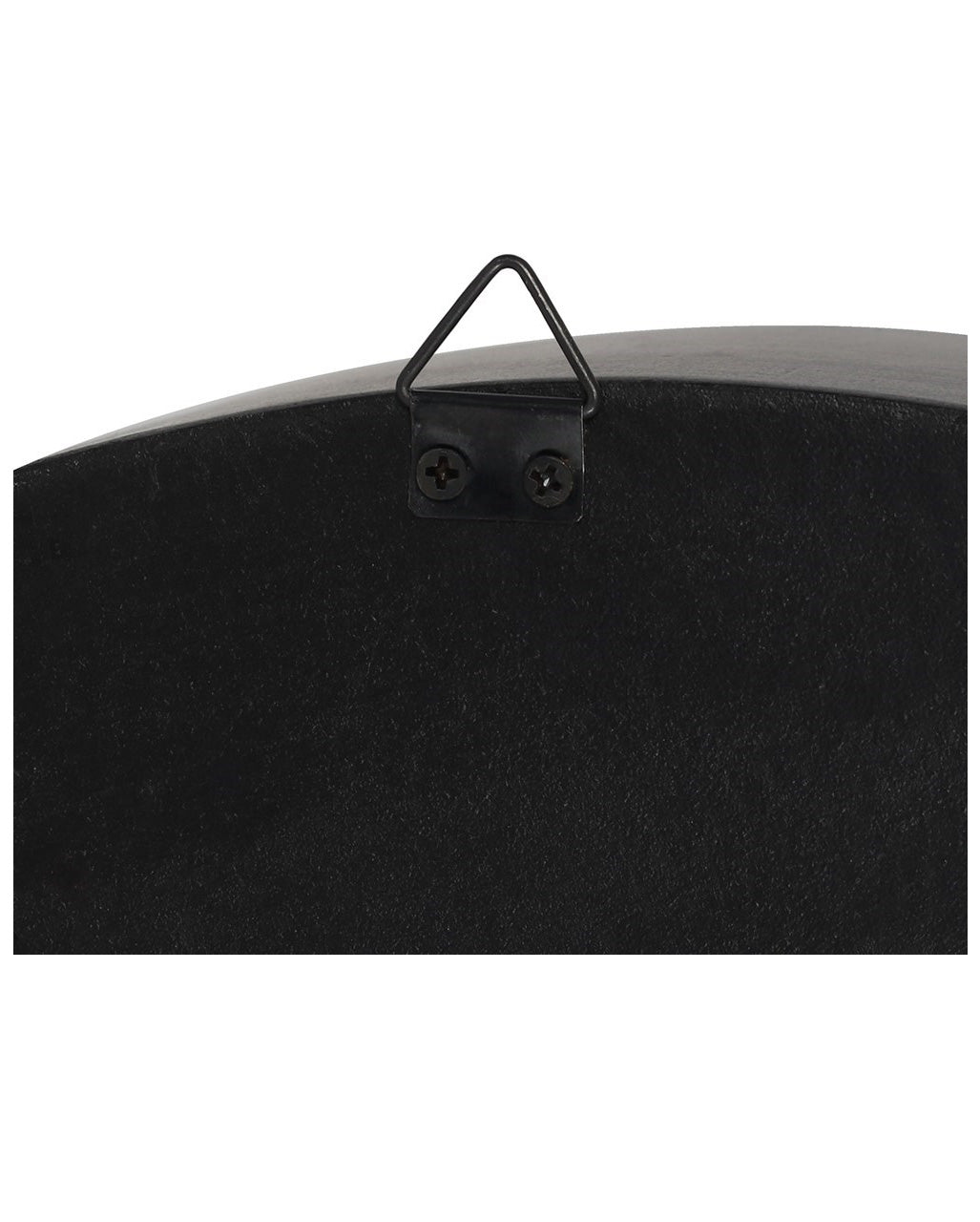 Black Half Moon Wall Shelf 42cm