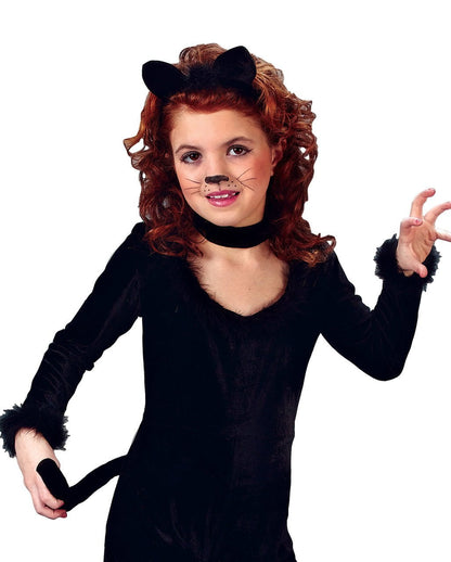 Schwarze Katze Kinderkostüm