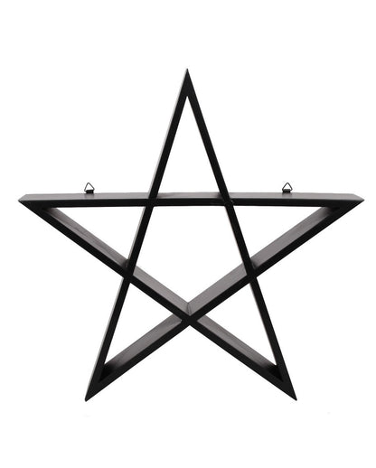 Black Pentagram Shelf 40cm