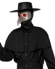 Pestdoktor Kostüm mit Schnabelmaske & Hut