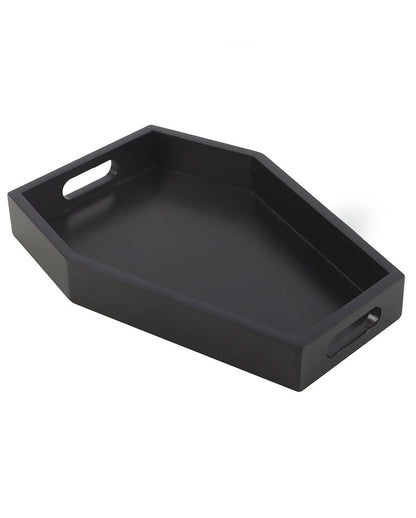 Schwarzes Sarg Tablett 24,5cm