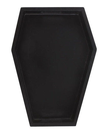Schwarzes Sarg Tablett 24,5cm