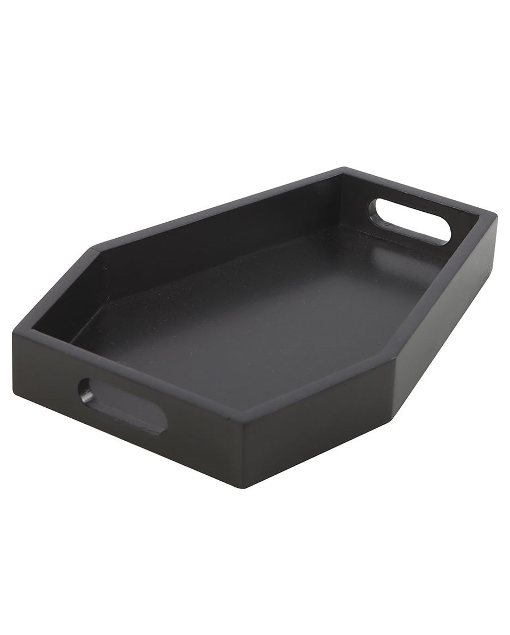 Schwarzes Sarg Tablett 24,5cm